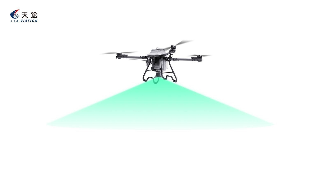 Drone met een leeggewicht van 20,8 kg en maximaal vliegtijd van 20 minuten